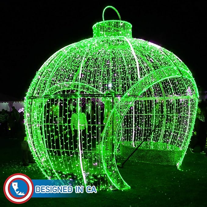 Russell Decor LED Rope Lights Festival Holiday Party Seasonal Christmas Decoration 30ft - 200ft Customized Available (Green, 50)