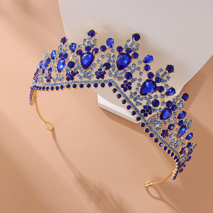 Kamirola Tiaras and Crowns for Women,Tiaras Earrings Necklace, Crystal Bridal Jewelry Set, Costume Party Halloween Prom Pageant Jewelry for Women (TR22)