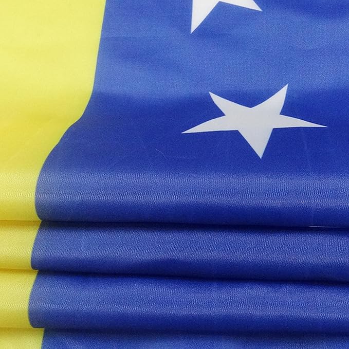 AZ FLAG Set of 10 Venezuela Ancient Flags – 90 x 60 cm – Venezuelan Flag 100% Polyester with Integrated Metal Eyelets