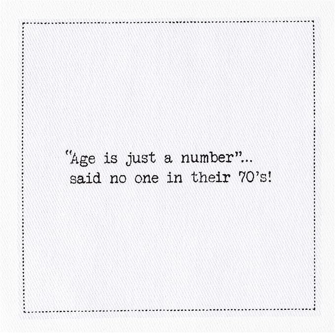 Five Star Funny 70th Birthday Quotes | White Cotton Cocktail Napkins | 50 Luxury Disposable Beverage Napkins with Witty Bar Quotes | Drink Napkins for Parties, Bars, Weddings & Game Nights