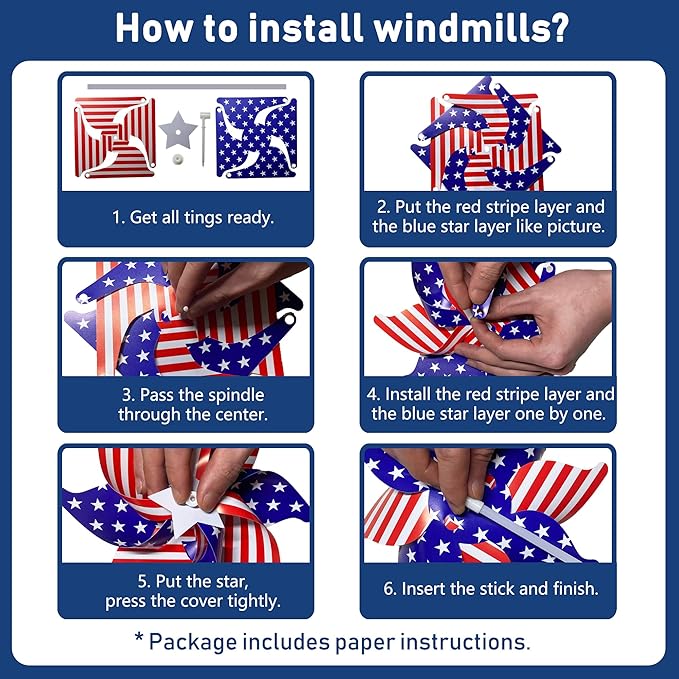 136PCS 4th of July Accessories - Patriotic Party Favors Fourth of July Decoration Supplies Headband Shutter Glasses Tattoo Sticker Necklace Flag American Memorial Independence Day USA Themed