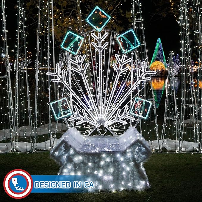 Russell Decor LED Rope Lights Festival Holiday Party Seasonal Christmas Decoration 30ft - 200ft Customized Available (Cool White, 40)