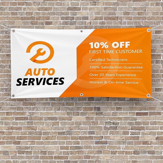 GotPrint Custom Banner 13oz Matte | Personalized Custom Vinyl Banner for Grand Openings, Graduations, Parties, Event Promotions | Add Your Text, Logos, Image, Indoor or Outdoor Use, 4 ft x 8 ft