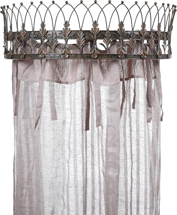 Creative Co-Op Metal Curtain Crown