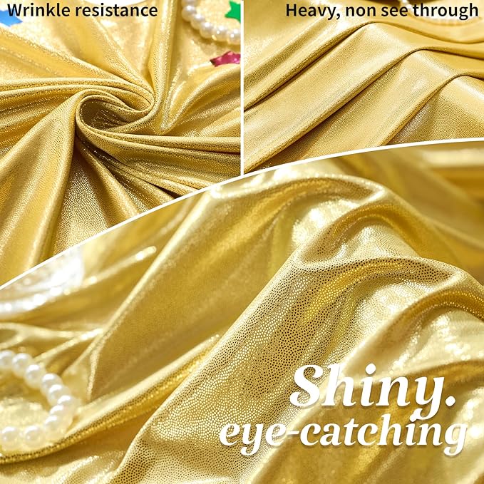 Besutolife 30×10 FT Gold Sequin Backdrop Curtains, Wrinkle-Free Heavy Party Backdrop Drapes No-shed Glitter Background for Wedding Birthday Graduation Bridal Baby Shower Christmas Photography Stage