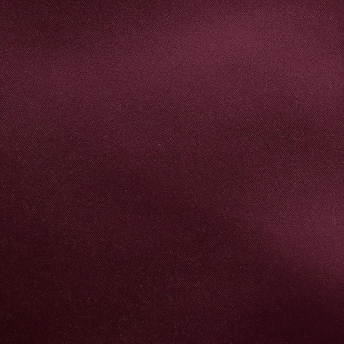 Ultimate Textile Burgundy Bridal Satin Wedding Napkins 17" x 17" (Set of 36) - Cloth Napkins Bulk Set, Wrinkle & Stain Resistant Polyester for Events
