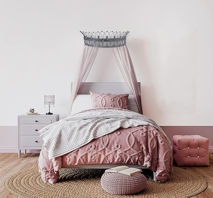 Creative Co-Op Decorative Metal Curtain or Canopy Crown