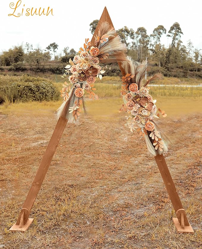 Wedding Arch Flowers, Artificial Flowers for Decoration, Large Flower Swag for Boho Styles Wedding Ceremony Floral Decor - Pack of 2