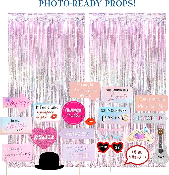 Taylor Party Decorations: Swiftee-Inspired Bachelorette Party Decor, Friendship Bracelets, Gifts and Stuff for Lover Bachelorette Party, Party Favors, Decorations, and Supplies (Lover)