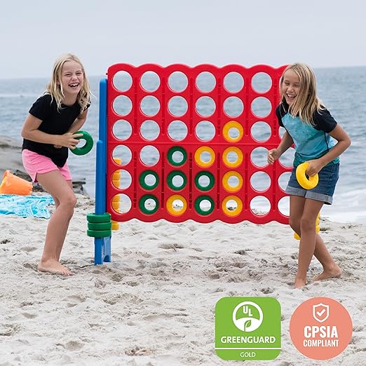 ECR4Kids Jumbo 4-To-Score, Giant Game, Assorted