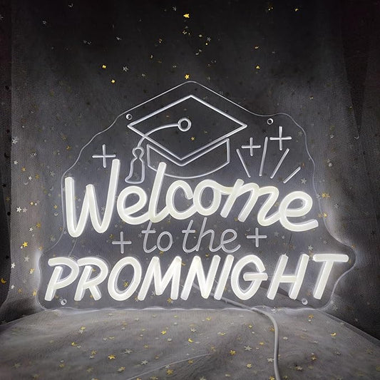 Prom Night Neon Sign for Wall Decor, Congrats Grad Led Sign Congratulations for Backdrop, Wedding Birthday Party Prom Home Room Shop Bar Decoration, Graduation, INSNEnN
