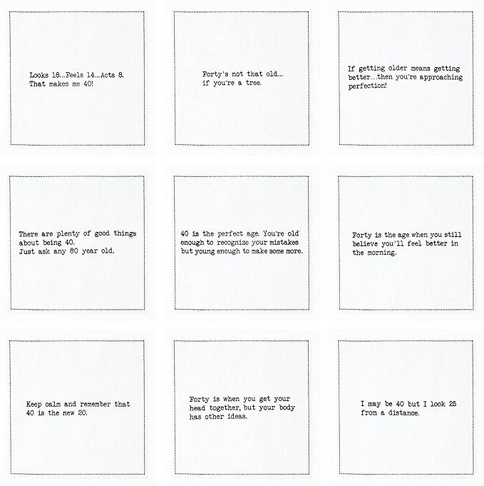 Five Star Funny 40th Birthday Quotes | White Cotton Cocktail Napkins | 50 Luxury Disposable Beverage Napkins with Witty Bar Quotes | Drink Napkins for Parties, Bars, Weddings & Game Nights