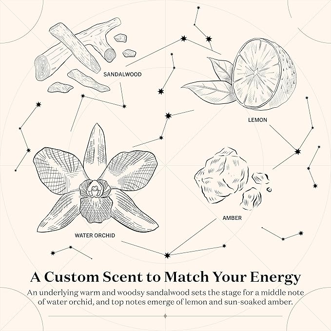 Birthdate Candles, June 20 - Gemini Zodiac Scented Candles Birthday Gift - Orchid, Sandalwood & Lemon Scent - All-Natural Soy & Coconut Wax, 60-80 Hour Burn Time - Made in USA