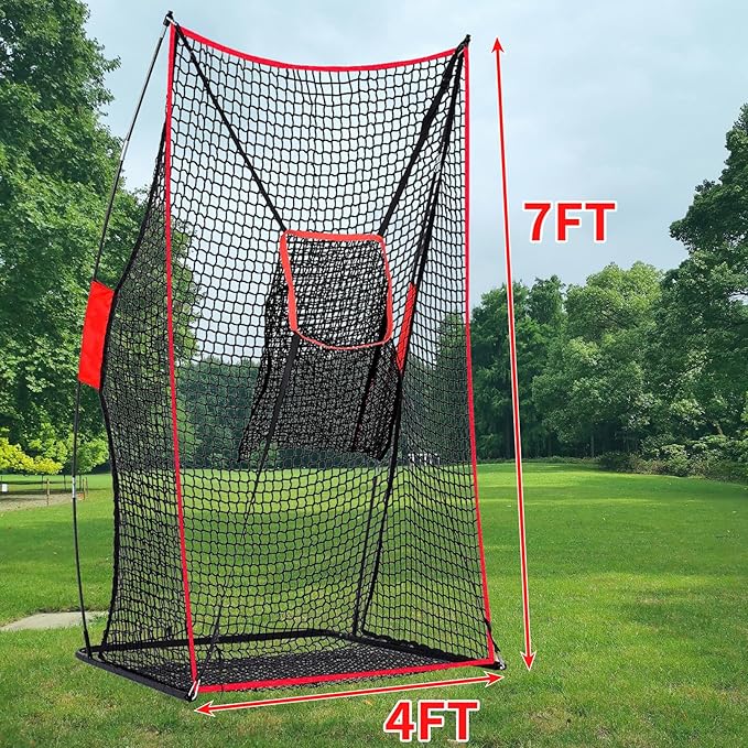 Football Kicking Net - Portable Practice Net with Target Zone for Backyard Punting Passing Snapping Accuracy - Sideline Training Tool for Improving Skills & Confidence for Adults Kids