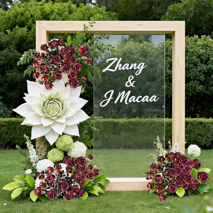 Artificial Flowers Autumn Artificial Roses 23.2In Fake Roses Long Stem Artificial Flowers for Tall Vase Silk Rose Suitable for Indoor Decoration Wedding Party Decor DIY Bouquet,Rose Red，20PCS