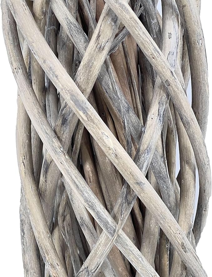 Galt International Natural Woven Weeping Willow Rattan Ring Wreath 21.7" Neutral Tone Home Decor Christmas Fall Harvest Thansgiving Wreath for Front Door