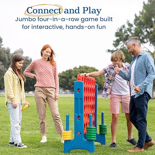 ECR4Kids Jumbo 4-To-Score, Giant Game, Assorted