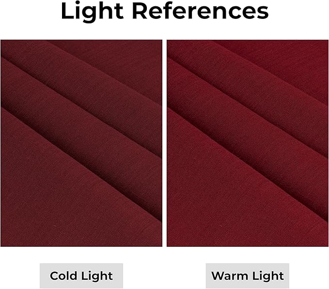 D'Moksha Homes Linen Dark Red Table Runner 132 Inches Long - 100% Pure Linen Extra Long Table Runner 14 x 132 Inch for Valentines, Spring - Classic Hemstitch