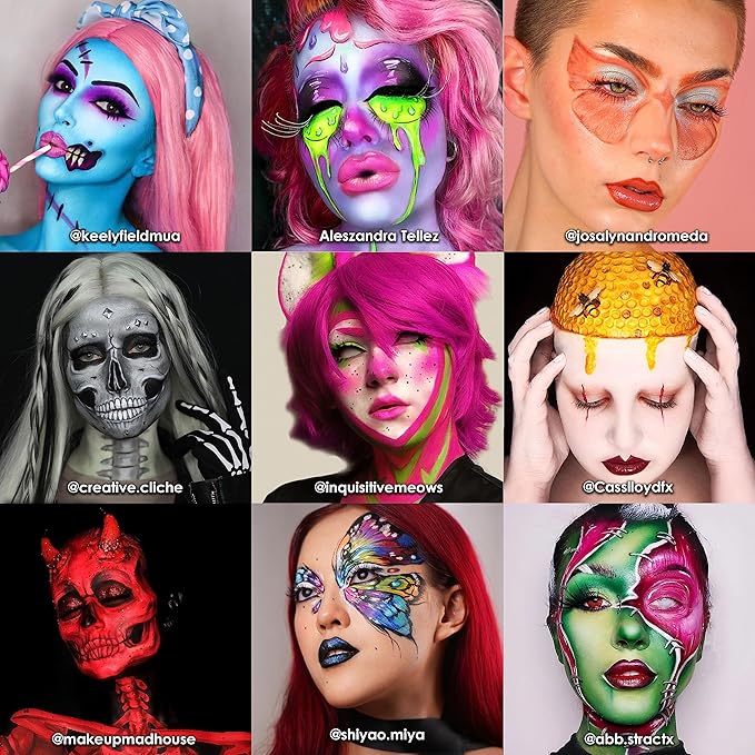 Mehron Makeup Paradise Makeup AQ 30 Color Pro Palette | Magnetic and Refillable Palette | Body Paint & Face Paint | Costumes, SFX, Halloween, & Cosplay