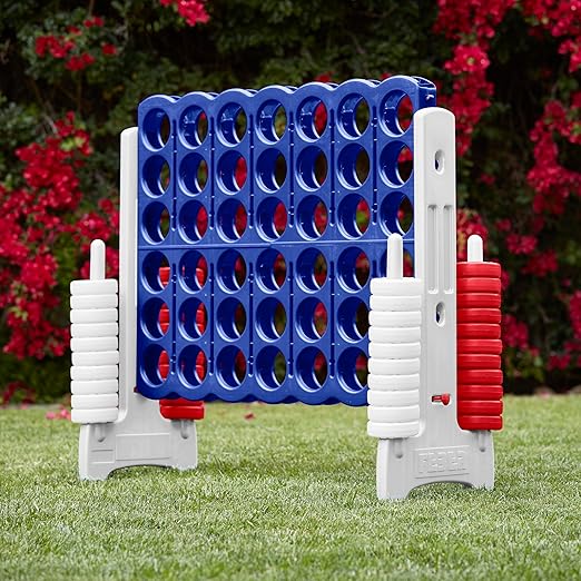 ECR4Kids Jumbo 4-To-Score, Giant Game, Red/White/Blue