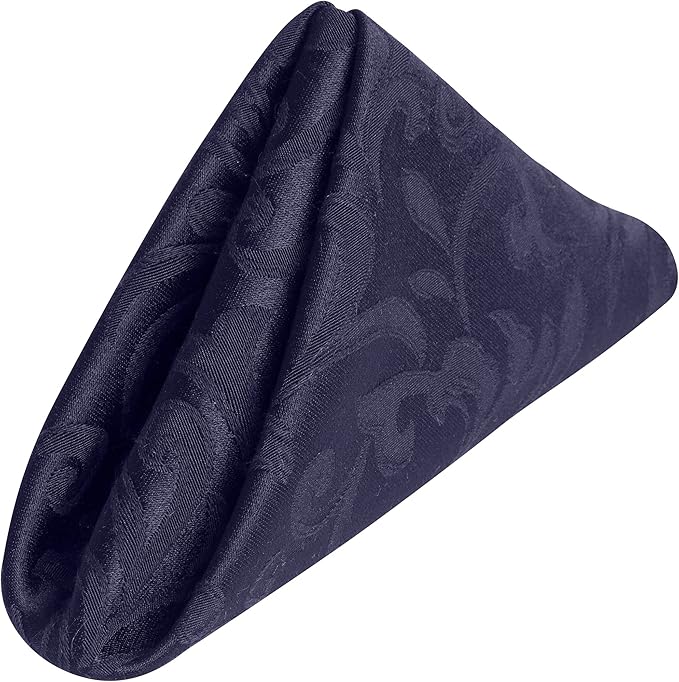 Ultimate Textile Somerset Damask Plum Cloth Napkins - 17" x 17" (Set of 36) Wrinkle & Stain Resistant Polyester, Machine Washable for Weddings & Events
