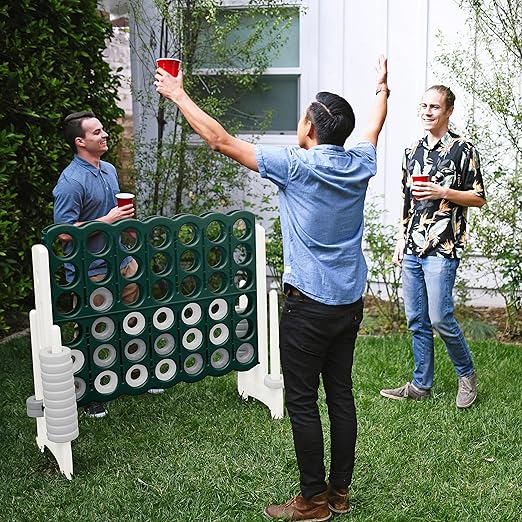 ECR4Kids Jumbo 4-to-Score, Giant Game, Green, White