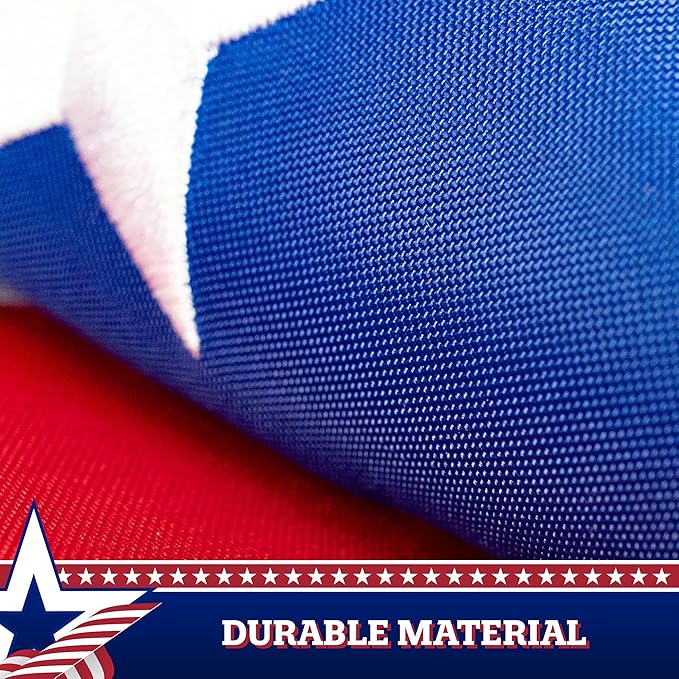 G128 Betsy Ross American Patriotic Bunting & Flag Pulldown, 13 Embroidered Stars in Circle Pattern with 7 Fully Sewn Stripes, Decorative Bunting, 20" x8', 20 Inch Width and 8 Foot Long (1 Piece)