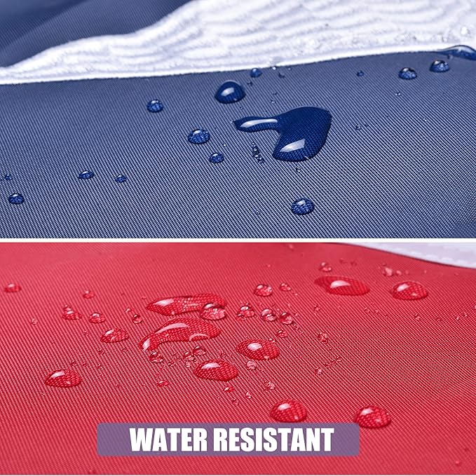 American Flag 8x12 Ft, US Deluxe Embroidered Heavy Duty Polyester Durable Outside Flags with Brass Grommets