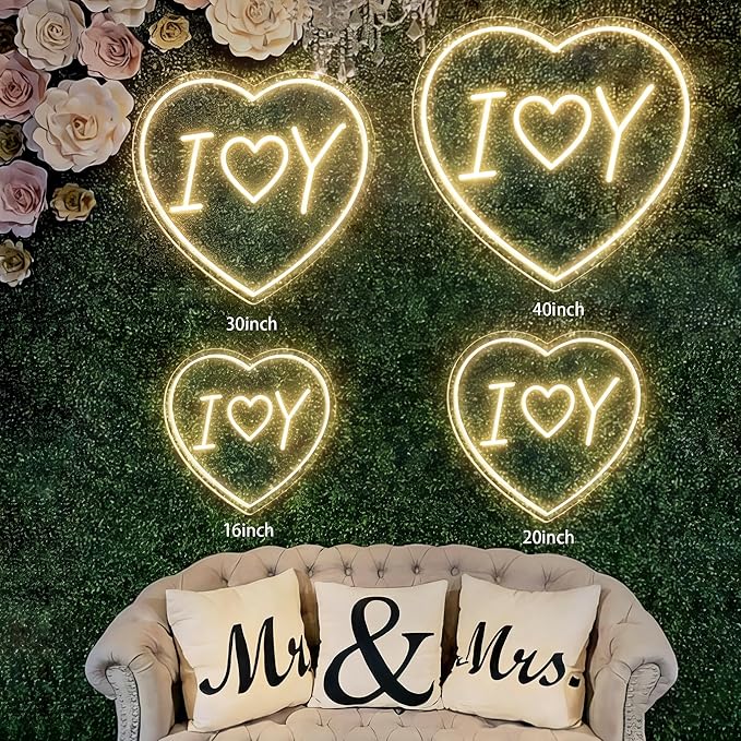 Custom Neon Signs, Personalized Neon Sign for Valentines Day Decor, Customizable Wedding and Birthday Party Decorations Valentines Gifts