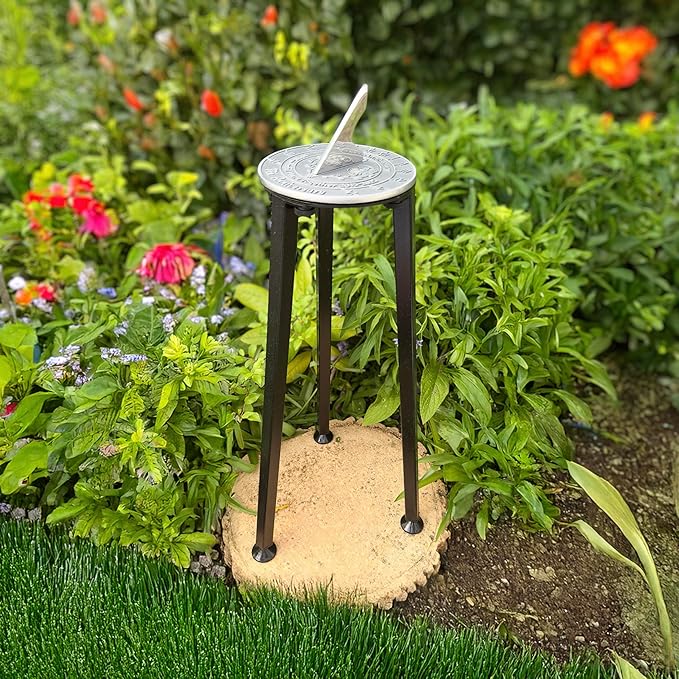 Anniversary Sundial Gift for 10th Tin Wedding Anniversary in 2026 - Recycled Metal Home Decor Or Garden Present Idea - Handmade in UK for Him, Her Parents Or Couples 10 Year Celebration