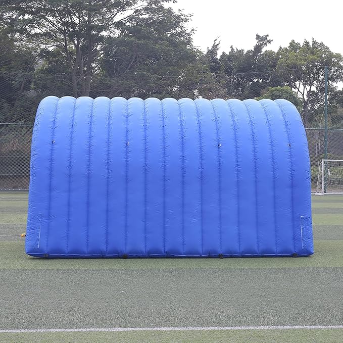 SAYOK 16.7FT Inflatable Tunnel Sport Tunnel Entrance Inflatable Football Tunnel Tent with Blower for Event Exhibition Promotion(Blue, 16.7ft x 9.84ft x 9.19ft)