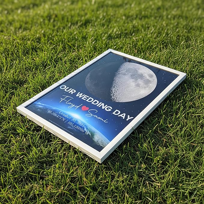 Custom Moon Map for Couples Gifts, Personalized Gifts for Anniversary, Where We Met Map Gift, MoonMap with Your Story, Unique Romantic Gift for Her