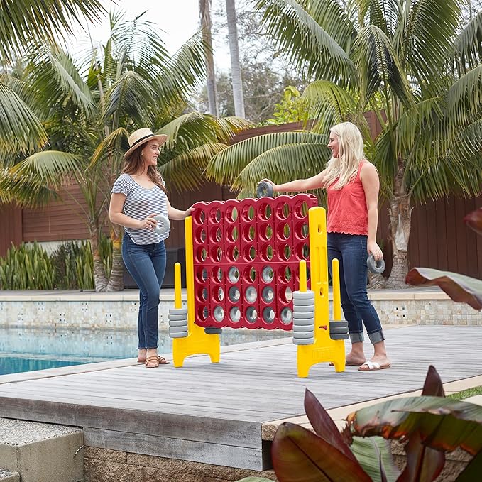 ECR4Kids Jumbo 4-To-Score, Giant Game, Cardinal, Gold
