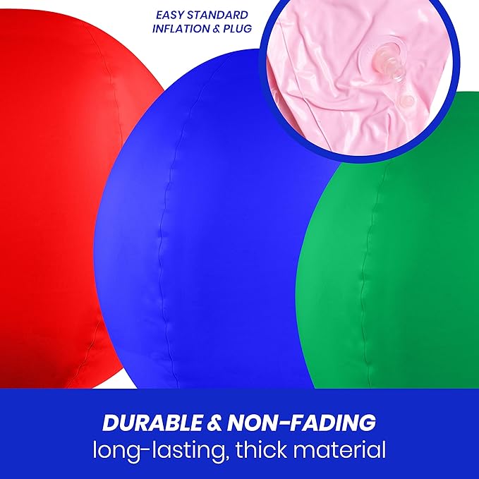 Reusable Balloon Cluster Kit w/ Ground Spike - Red / White / Blue