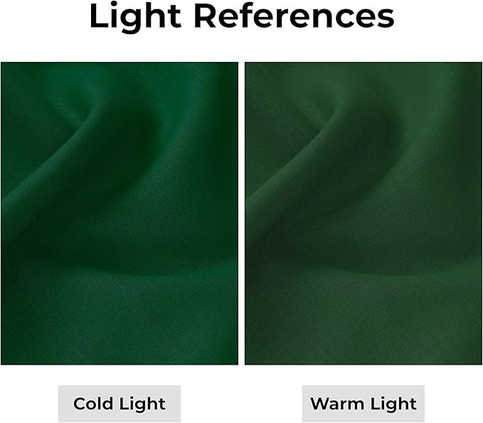 D'Moksha Homes Linen Forest Green Table Runner 144 Inches Long - 100% Pure Linen Extra Long Table Runner 14 x 144 Inch for St Patricks Day, Easter - Classic Hemstitch