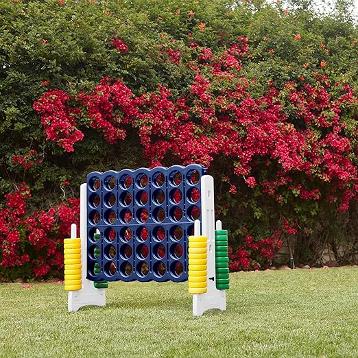 ECR4Kids Jumbo 4-To-Score, Giant Game, Blue/Gold