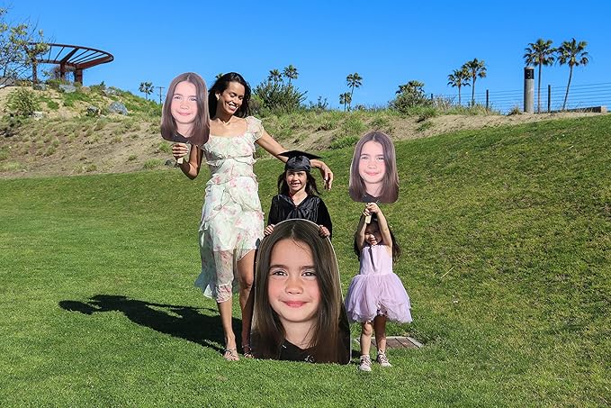 Build A Head - Big Heads Cutout - Custom Cardboard Foam Core - Custom Made Face Cutouts Sign for School Graduation - Huge Cut Out Heads for Graduation Decorations, Props, and Events (3ft., 36" x 24")