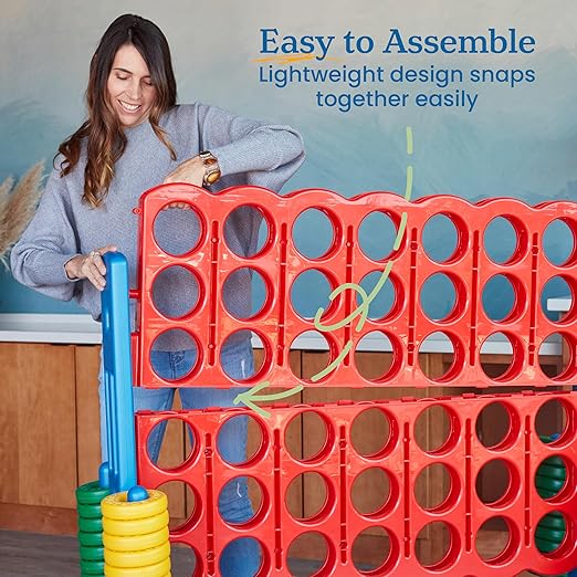 ECR4Kids Jumbo 4-To-Score, Giant Game, Assorted