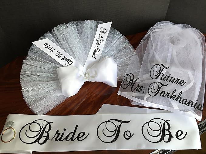 Bridal Shower Booty Veil, Booty Cover, Bikini Veil