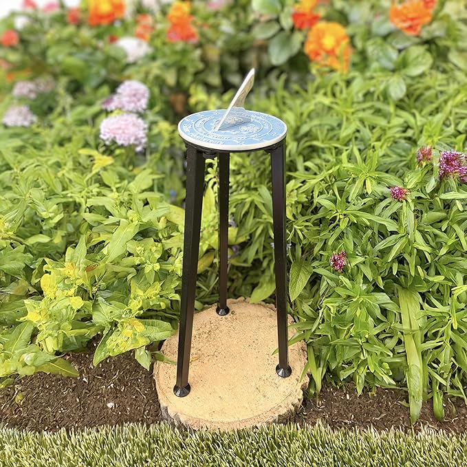 Anniversary Sundial Gift for 25th Silver Wedding Anniversary in 2026 - Recycled Metal Home Decor Or Garden Present Idea - Handmade in UK for Him, Her Parents Or Couples 25 Year Celebration