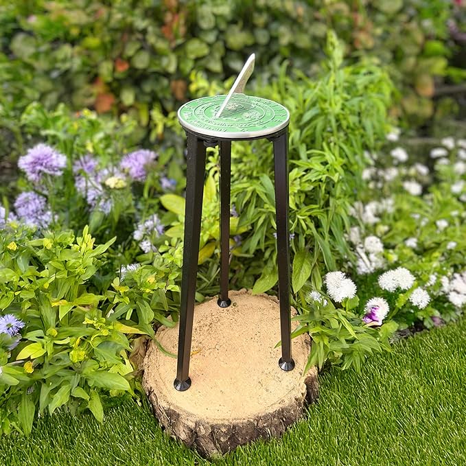 Anniversary Sundial Gift for 20th China Wedding Anniversary in 2026 - Recycled Metal Home Decor Or Garden Present Idea - Handmade in UK for Him, Her Parents Or Couples 20 Year Celebration