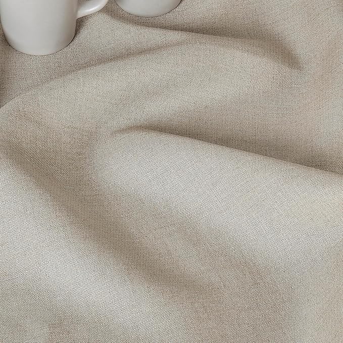 D'Moksha Homes Natural Linen Tablecloth 60 x 144 Inch - 100% Pure Linen Table Cloth for Rectangle Tables - Machine Washable Tablecloth for Valentines, Spring, Easter