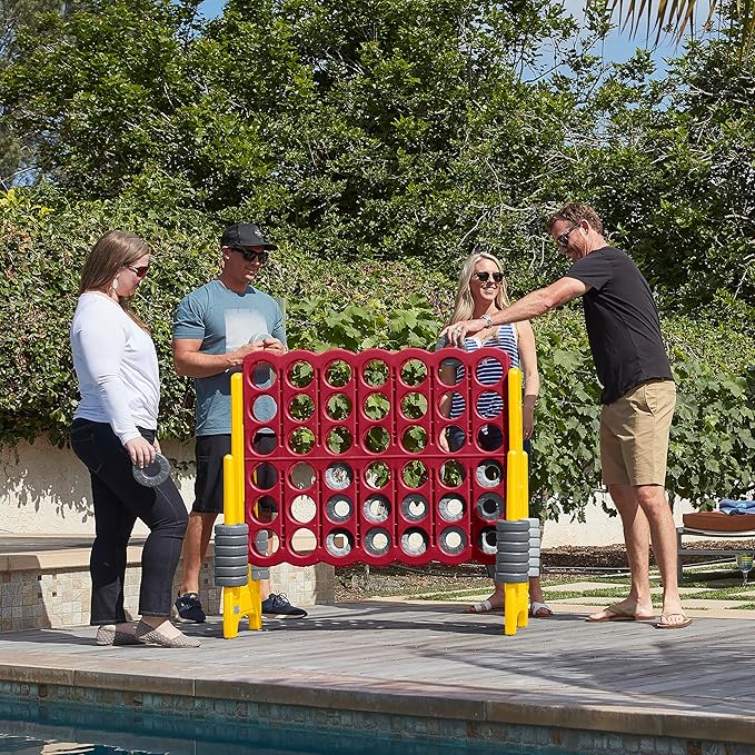 ECR4Kids Jumbo 4-To-Score, Giant Game, Cardinal, Gold